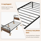 Twin/Full/Queen Size Bed Frame with Industrial Headboard