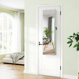 Wall and Door Mounted Mirrored Jewelry Cabinet with Lights