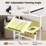Mobile Standing up Desk Adjustable Computer Desk Tilting Workstation