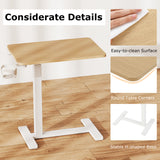 Mobile Standing Desk Height Adjustable Overbed Bedside Table with Cup Holder