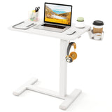 Mobile Standing Desk Height Adjustable Overbed Bedside Table with Cup Holder