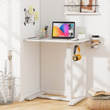 Mobile Standing Desk Height Adjustable Overbed Bedside Table with Cup Holder