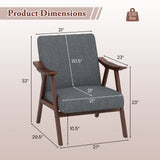 Modern Accent Chair Leisure Armchair with Felt Pads
