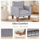 Modern Accent Chair with Removable Cushion & Pillow for Living Room