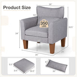 Modern Accent Chair with Removable Cushion & Pillow for Living Room