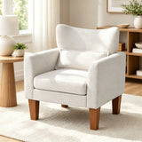 Modern Accent Chair with Removable Cushion & Pillow for Living Room