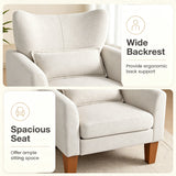 Modern Accent Chair with Removable Cushion & Pillow for Living Room