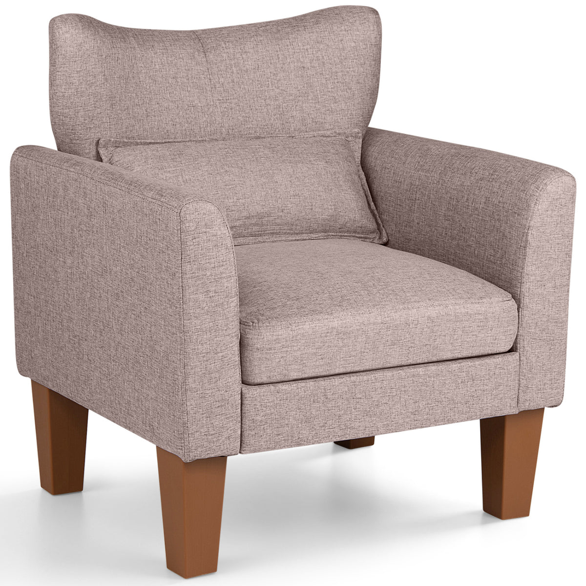 Modern Accent Chair with Removable Cushion & Pillow for Living Room
