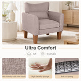 Modern Accent Chair with Removable Cushion & Pillow for Living Room