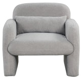 Modern Accent Chair with Waist Pillow and Armrests for Living Room Bedroom