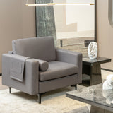Modular 1/2/3/4-Seat L-Shaped Sectional Sofa Couch with Socket USB Port-1