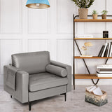 Modular 1/2/3/4-Seat L-Shaped Sectional Sofa Couch with Socket USB Port-1