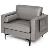 Modular 1/2/3/4-Seat L-Shaped Sectional Sofa Couch with Socket USB Port-1