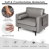 Modular 1/2/3/4-Seat L-Shaped Sectional Sofa Couch with Socket USB Port-1