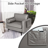 Modular 1/2/3/4-Seat L-Shaped Sectional Sofa Couch with Socket USB Port-1