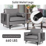 Modular 1/2/3/4-Seat L-Shaped Sectional Sofa Couch with Socket USB Port-1