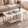Modern Accent Table with Open Storage Shelf for Apartment and Lounge