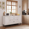 Modern Buffet Sideboard Cabinet w/ 2 Drawers & Adjustable Shelves for Dining Room