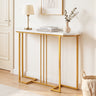 Modern Console Table Narrow Entryway Table with Metal Legs