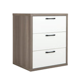 Modern Dresser Nightstand with 3 Slide-Out Drawers
