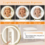 Modern Dressing Table with Storage Cabinet