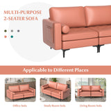 Modular 1/2/3/4-Seat L-Shaped Sectional Sofa Couch with Socket USB Port-2