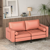 Modular 1/2/3/4-Seat L-Shaped Sectional Sofa Couch with Socket USB Port-2