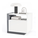 Modern Minimalist Nightstand with Drawer for Bedroom