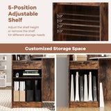 Modern Reception Desk Front Counter Desk with Oval Tabletop
