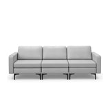 1/2/3/4-Seat Convertible Sectional Sofa with Reversible Ottoman-3