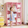 Modular Baby Wardrobe with 13 Cubes and Hanging Rod and Shelves Stackable