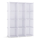 Modular Baby Wardrobe with 10 Cubes & Hanging Rod and Shelves Stackable