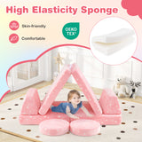 Modular Kids Play Couch Set Glow in the Dark with Portable Handles