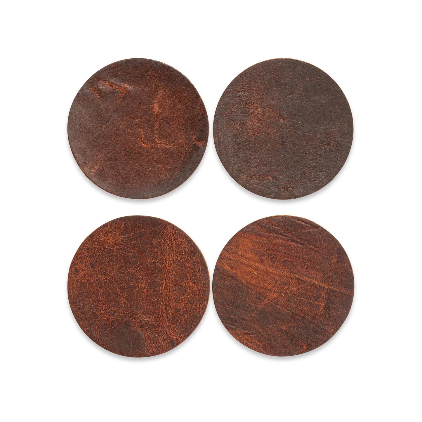 Moose Leather Coaster Set