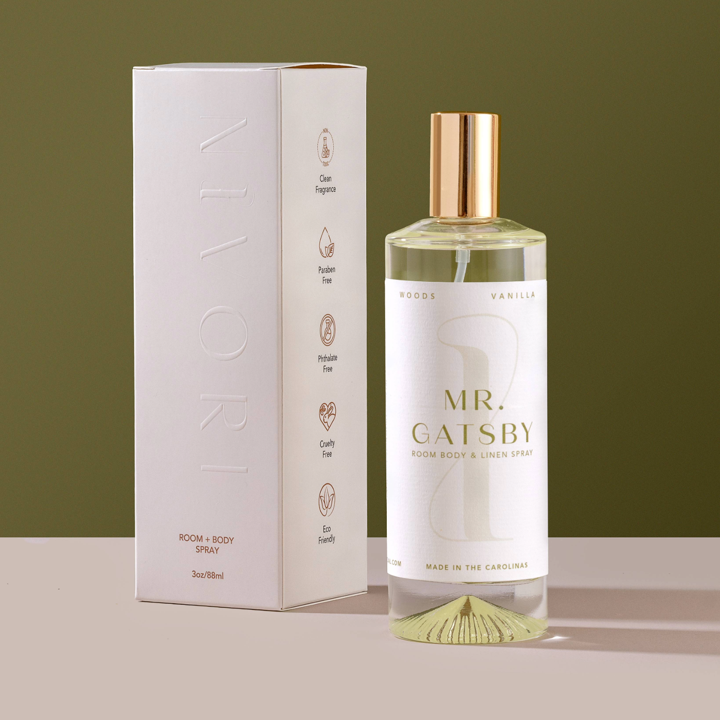 Mr. Gatsby | Room + Body Spray | Wood Smoked Vanilla Lavender