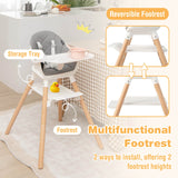 6-in-1 Baby High Chair with Removable Dishwasher and Safe Tray