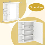 Multipurpose Mount Wall Mirror Bathroom Storage Cabinet