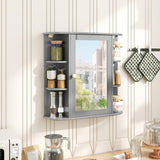 Multipurpose Mount Wall Mirror Bathroom Storage Cabinet