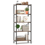 Multipurpose Open Bookcase Industrial Rack Wide Standing Storage Shelf
