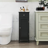Narrow Bathroom Storage Cabinet with Adjustable Shelf and Drawer