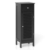Narrow Bathroom Storage Cabinet with Adjustable Shelf and Drawer