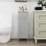 Narrow Bathroom Storage Cabinet with Adjustable Shelf and Drawer