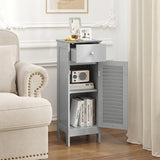 Narrow Bathroom Storage Cabinet with Adjustable Shelf and Drawer