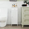 Narrow Bathroom Storage Cabinet with Adjustable Shelf and Drawer
