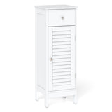 Narrow Bathroom Storage Cabinet with Adjustable Shelf and Drawer