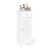 Narrow Bathroom Storage Cabinet with Adjustable Shelf and Drawer