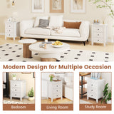 Nightstand End Beside Table Drawers Modern Storage Bedroom Furniture