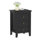 Nightstand End Beside Table Drawers Modern Storage Bedroom Furniture