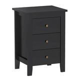 Nightstand End Beside Table Drawers Modern Storage Bedroom Furniture