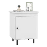 Nightstand Mid Century End Tables with Door